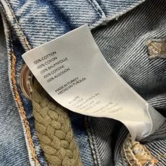 Free People Moxie Barrel Paint Splatter Jeans - Picture 9 of 9